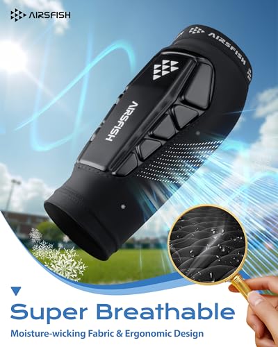 Kids Soccer Shin Guards for Youth - White Small Impact Protection