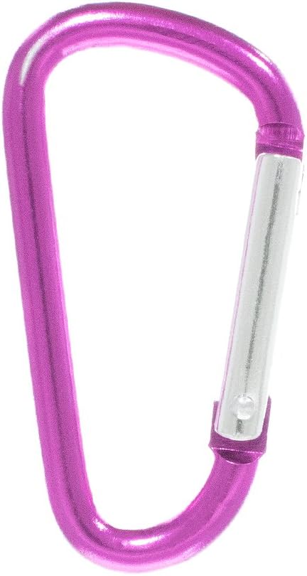 Aluminum D Ring Carabiner Clip Bulk Packages - Available in a Variety of Sizes, Styles, and Colors