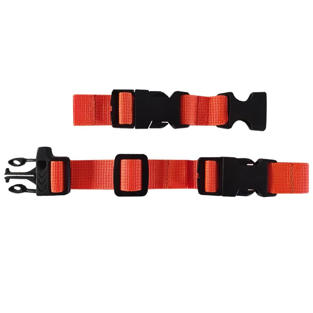 HDHYK Backpack Chest Strap - Nylon - Adjustable Universal Chest Strap (Orange)
