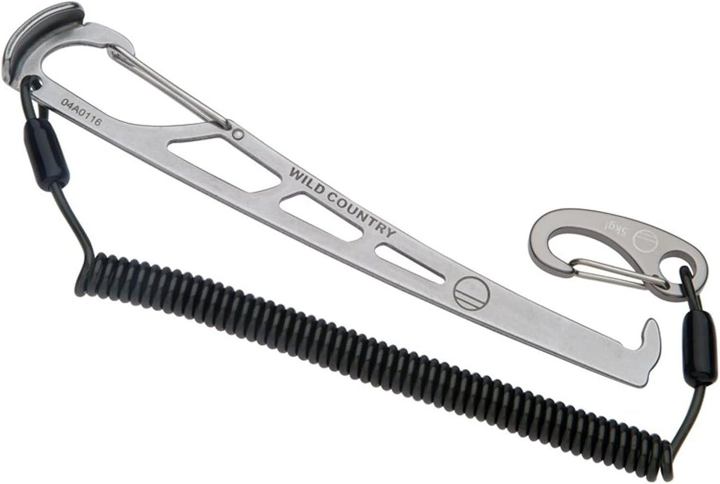 Pro Key with Leash - Lightweight Rock Climbing Nut Tool - Silver - One Size