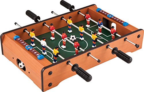 Mini Tabletop Foosball Game - 20 Inch Compact Soccer Table for Family Fun