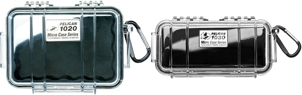Pelican 1020 Micro Case (Black/Clear)