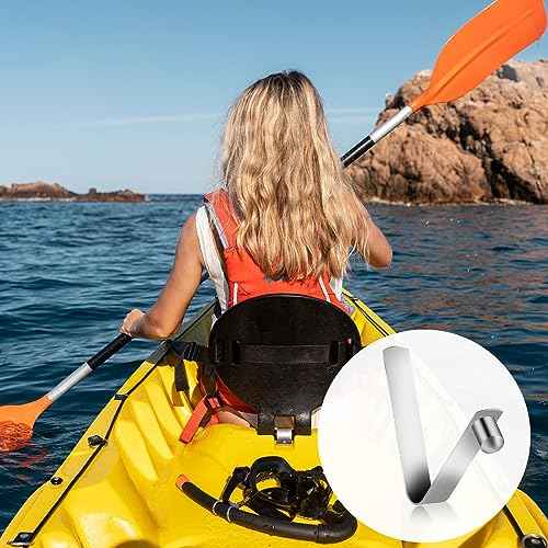 Sliverdew 12-Pack Tent Pole Clips, 8mm Stainless Steel, Spring Snap, Kayak Paddle, Camping Tent, Sunshade, Universal