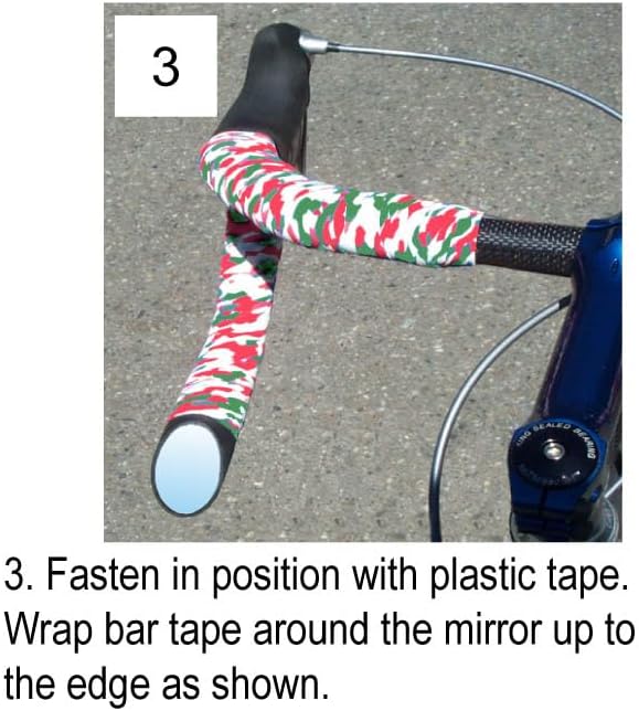 Italian Road Bike Mirror for Road Bicycle Drop Bar, Black, Left or Right