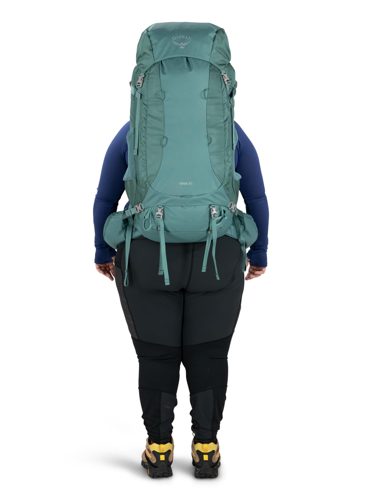 Osprey Viva 65L Women's Backpacking Backpack, Tunnel Vision Grey, Extended Fit