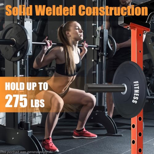 CAELUM Weight Plate Holder Rack for Power Cages 2x2, 2x3, 3x3 with 5/8" Holes - 2 Pieces