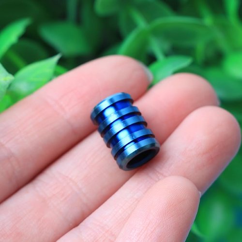 Ximimark 3 pcs Durable Titanium EDC Paracord Lanyard Bead for Outdoor Adventure and Survival