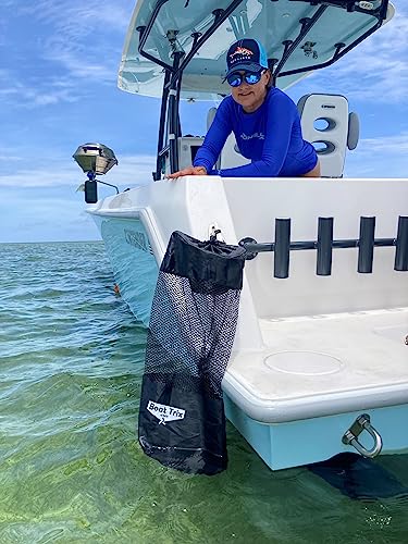 Slim Line Reusable Mesh Boat Trash Bag with Drawstring - 1 Pack