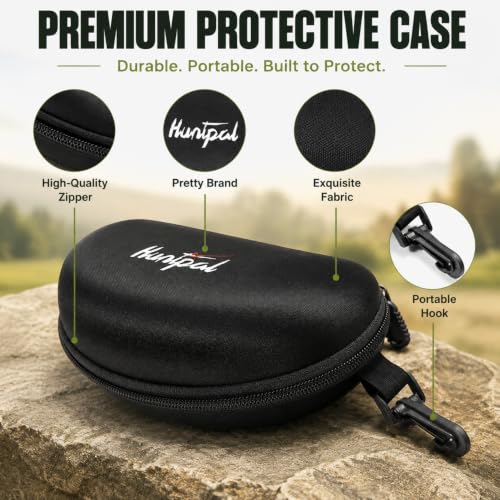 HUNTPAL Safety Shooting Glasses with Interchangeable Lenses and Adjustable Fit