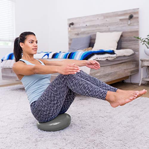 ProsourceFit Core Balance Disc Trainer, 14¡± Diameter with Pump for Improving Posture, Fitness, Stability