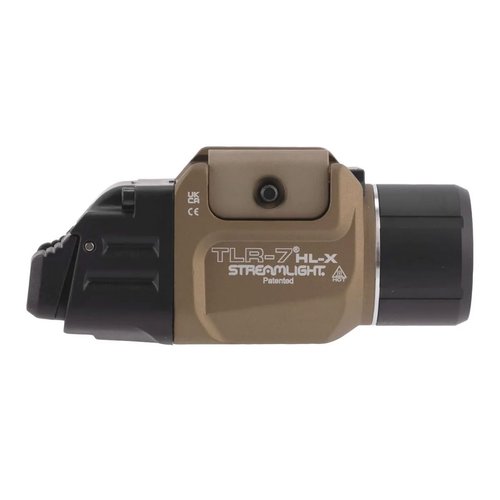 Streamlight 69459 TLR-7 HL-X USB 1000-Lumen 22000-Candela Rechargeable Rail Mounted Weapon Light, Includes Interchangeable High and Low Switches, Flat Dark Earth