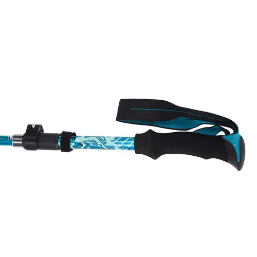 Topyond Trekking Poles, Outdoor Hiking Poles, Telescopic Collapsible Aluminium Alloy Walking Stick, Unisex Collapsible Hiking Poles with Mud Rest and Storage Bag for Camping, Climbing (Sky Blue)