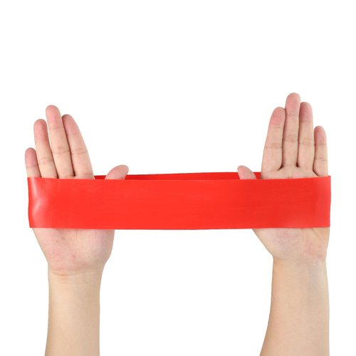 PATIKIL Medium Resistance Bands, 5 Pack TPE Elastic Workout Bands Exercise Loop 0.7mm Thick for Working Out Gym Strength Training Yoga Pilates, Yellow