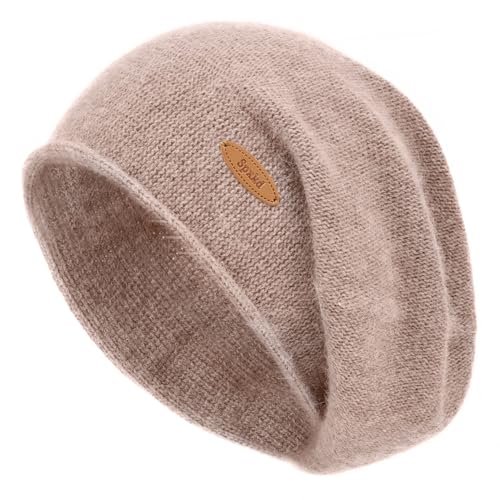 Slouchy Knit Beanie Hats for Women Winter Warm Cashmere Knitted Wool Hats Soft Ski Cap Ladies Beanies Chemo Hat