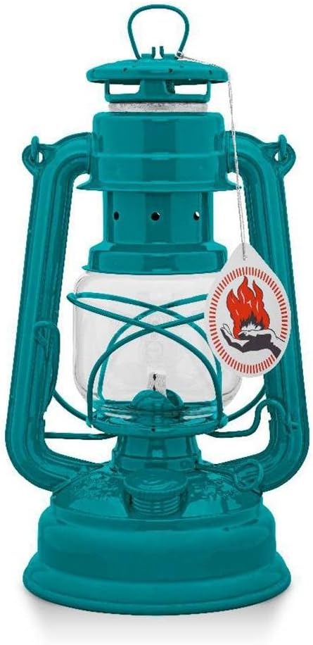 Outdoor Kerosene Fuel Lantern, German Made Weather Resistant Baby Special 276 Galvanized Hurricane Lamp for Camping or Patio, 10 Inches, Bronze