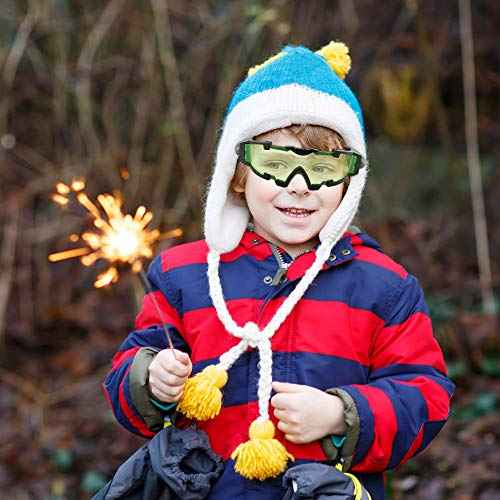 ALLOMN Spy Night Vision Goggles with Flip-Out, Adjustable Kids LED Night Green Lens Glasses for Racing,Bicycling,Adventure,Skying to Protect Eyes