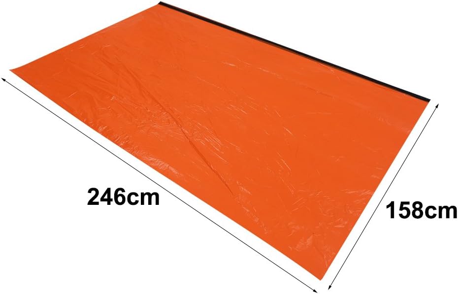 TOPINCN Emergency Thermal Blankets Thermal Shelter Foldable Military Survival Tent Gear Equipment for Earthquake Preparedness Kit Outdoors First Aid Kit