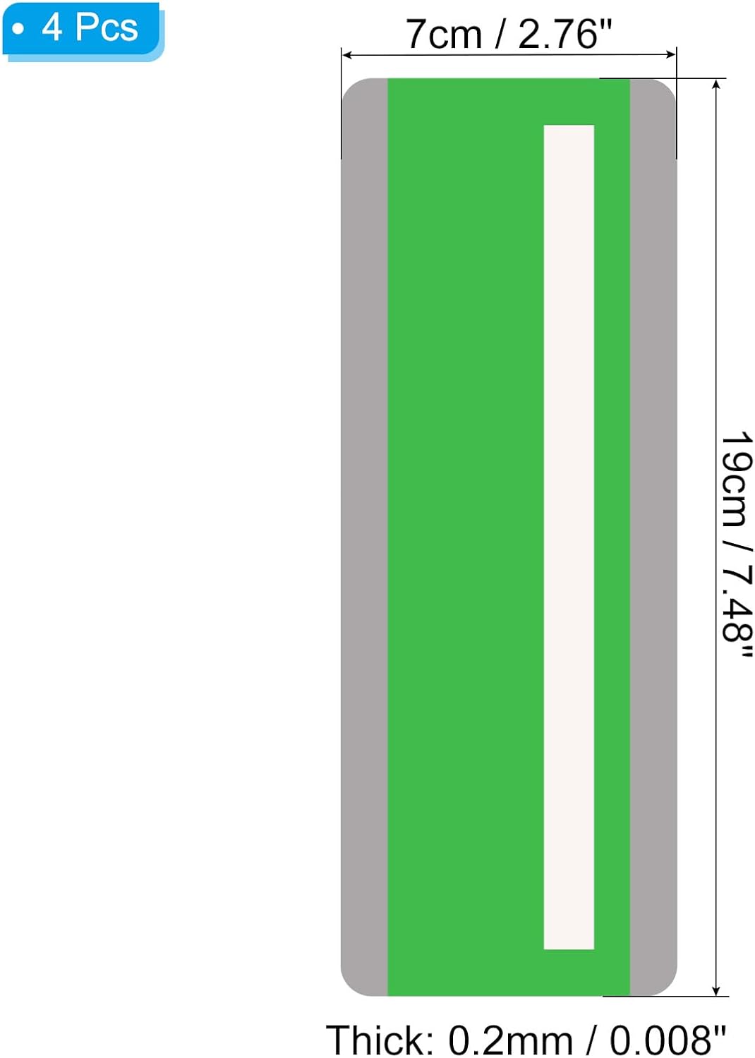 PATIKIL Guided Reading Strips, 4 Pieces Tracking Highlight Colored Overlay Strips Bookmark Dyslexia Reading Teaching Tools for Children Classroom Teacher, Grey