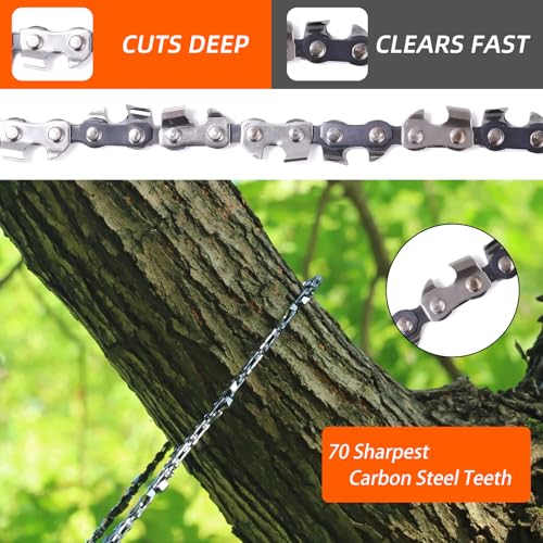 55 Inch High Limb Rope Saw with 70 Sharp Teeth - Set for Tree Cutting