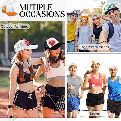 Vabean 24 Pack Sublimation Blank Trucker Hat Mesh Cap - One Size / Colorful
