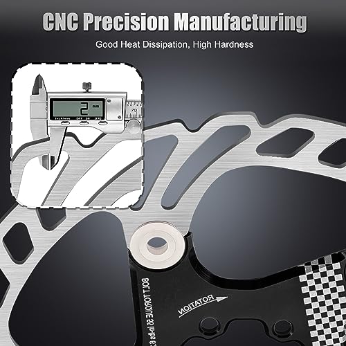 Floating Bike Disc Brake Rotor 140mm Black - Strong Heat Dissipation