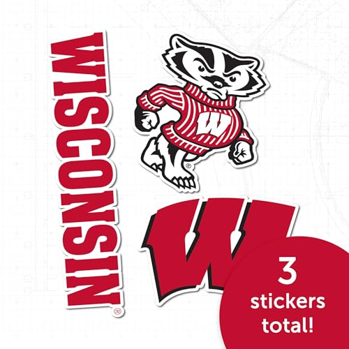 Wisconsin Badgers Sticker Decal - College Sports Fan Vinyl