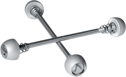 Delta Hublox Bolt On Bicycle Skewers by Delta Cycle - Quick Release Bike Stainless Steel Spring Skewers with Tamper-resistant Bolts Prevent Theft - Front and Rear Wheels for Both Road and Mountain Bikes