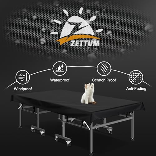 Heavy Duty Waterproof Ping Pong Table Cover 9x5 ft Indoor Outdoor