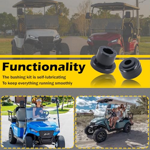 Golf Cart A-Arm Bushing Kit Replacement for GTW & MadJax Lift - Black