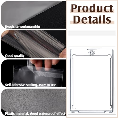 300 Pcs Trading Card Team Bags Resealable 3x4 Inch Clear Storage Sleeves - Variation of THIS listing