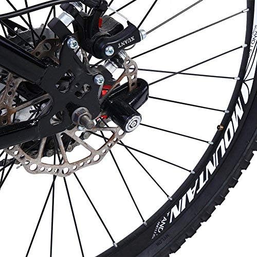 Tbest Disc Brake Lock Mini Anti-Theft Wheel Security Lock with Plastic Frame & Keys for Mountain Road MTB Bike Cycling Rotor Disc Brake Wheel Lock 3 Colors
