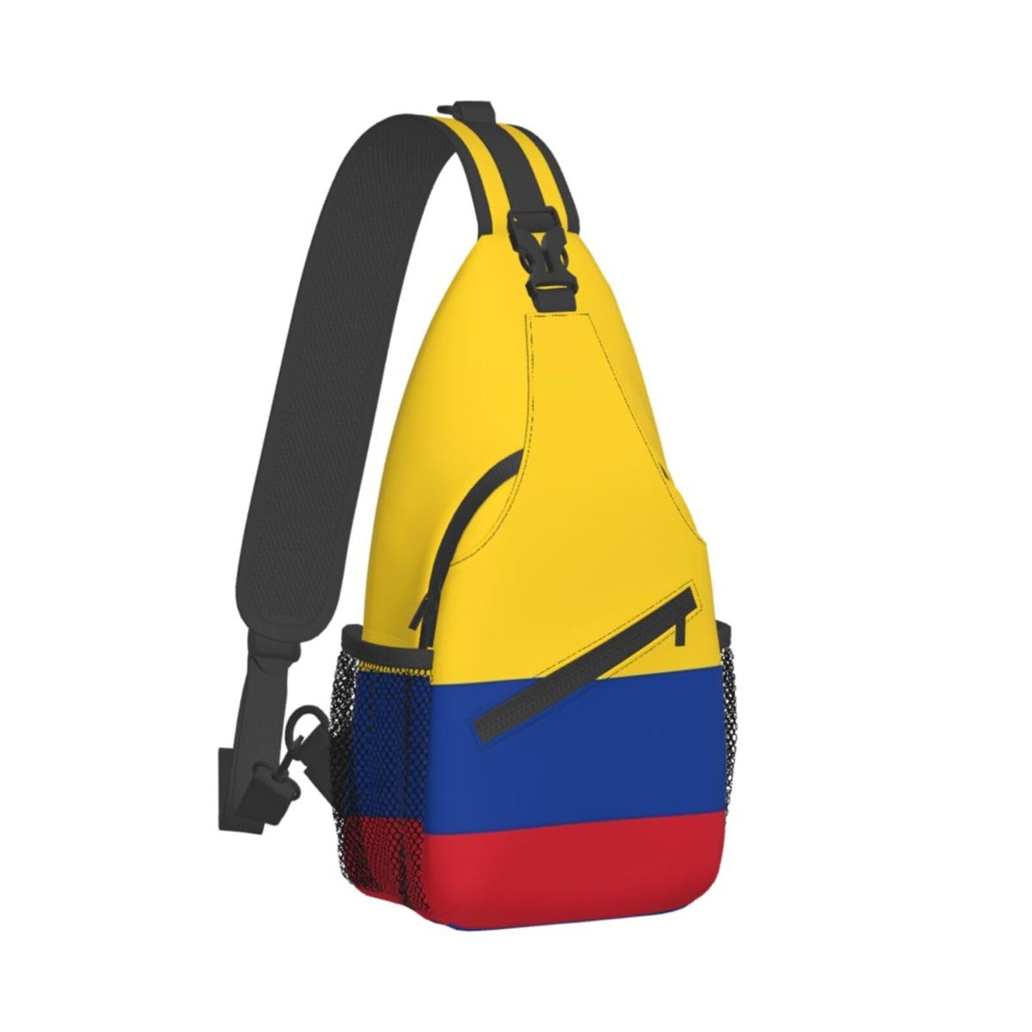 ASYG Colombia Flag Sling Bag Crossbody Backpack Colombian Travel Hiking Daypack Shoulder Chest Bag for Women Men