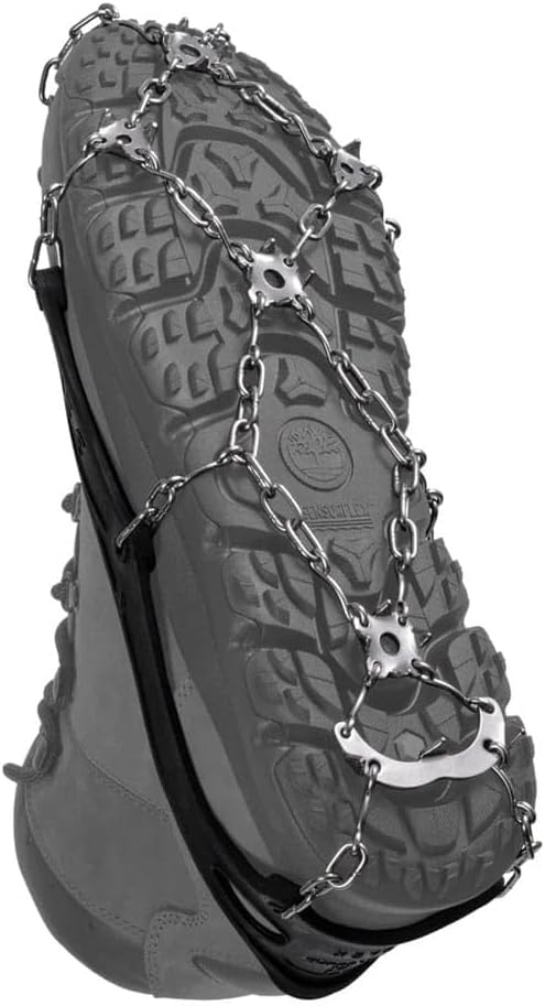 FreeSteps6 Crampon, Ice Cleat All-Purpose Traction System for Packed Snow & Ice Conditions