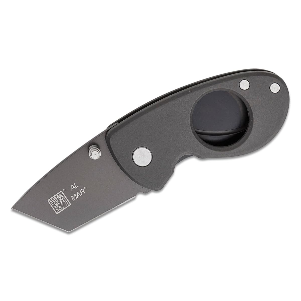 Al Mar Knives - Havana Clipper D2/POM DK Charcoal Gray Handle C