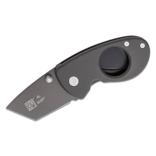 Al Mar Knives - Havana Clipper D2/POM DK Charcoal Gray Handle C
