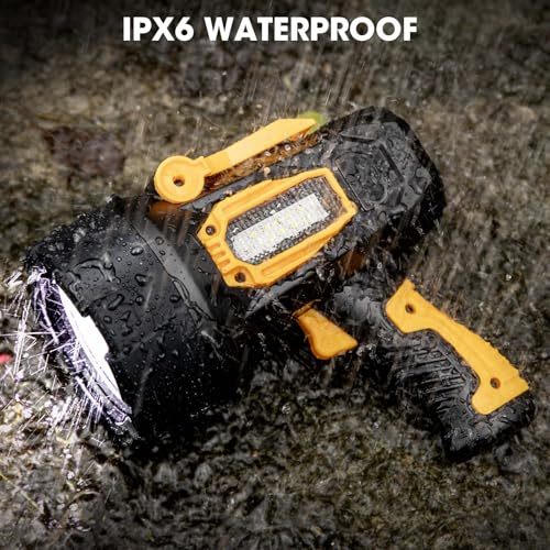 Rechargeable 2,000,000 Lumens LED Spotlight with Cob Light for Outdoor Camping Boating