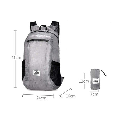 HUIOP Backpack, Lightweight Portable Foldable Backpack Waterproof Backpack Folding Bag Ultralight Outdoor Pack for Women Men Travel Hiking