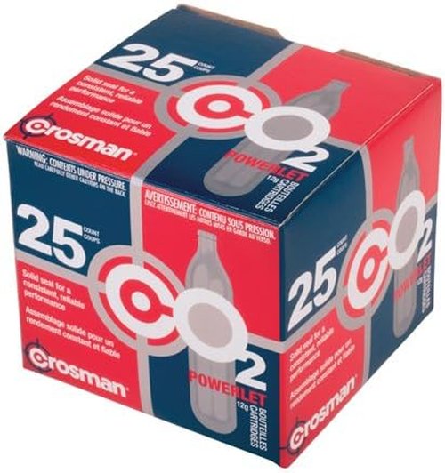 12g CO2 Cartridges for Air Guns - 25 Pack - High-Performance & Reliable