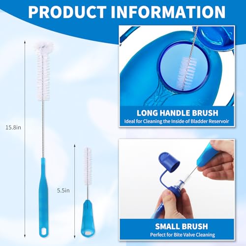 Hydration Bladder Cleaning Kit with Brushes & Drying Frame for Camelbak