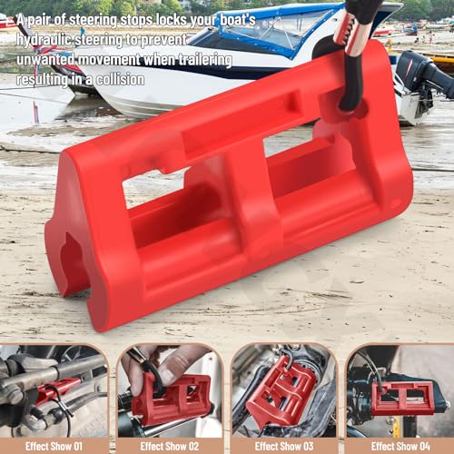 4-Inch Hydraulic Steering Lock for Outboard Motors - Boat Trailer Security