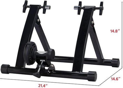 Magnetic Bike Trainer Stand for Indoor Cycling - Fits 26-28in & 700C Wheels