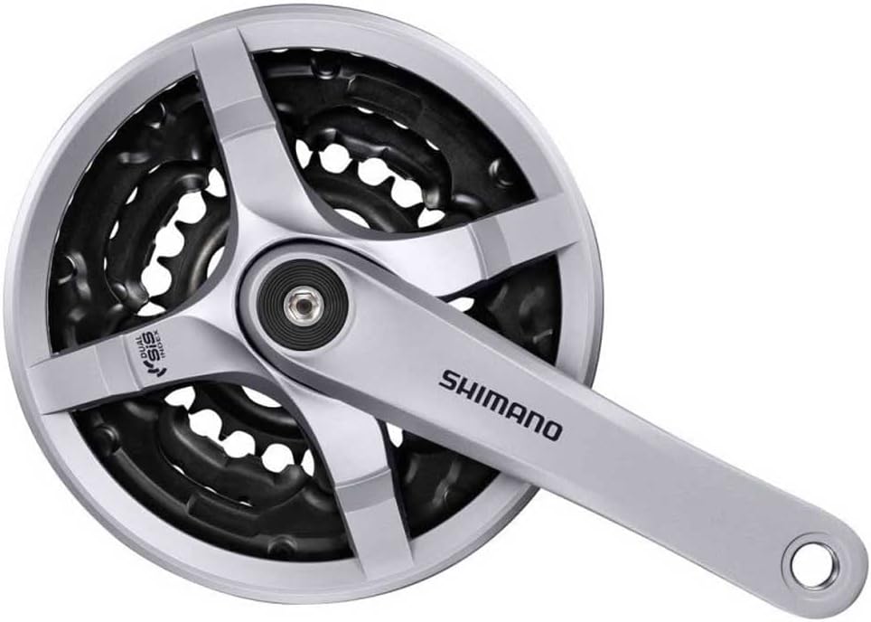 SHIMANO FC TY501 Square 6/7/8 Speed Chainset, Unisex, FC-TY501 Vierkant 6/7/8-fach