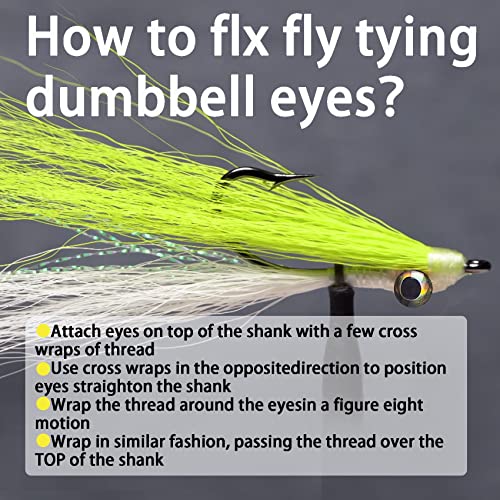 Gold Brass Fish Eyes for Fly Tying - 25 Pack, 4.0mm with 3D Living Eyes Spring