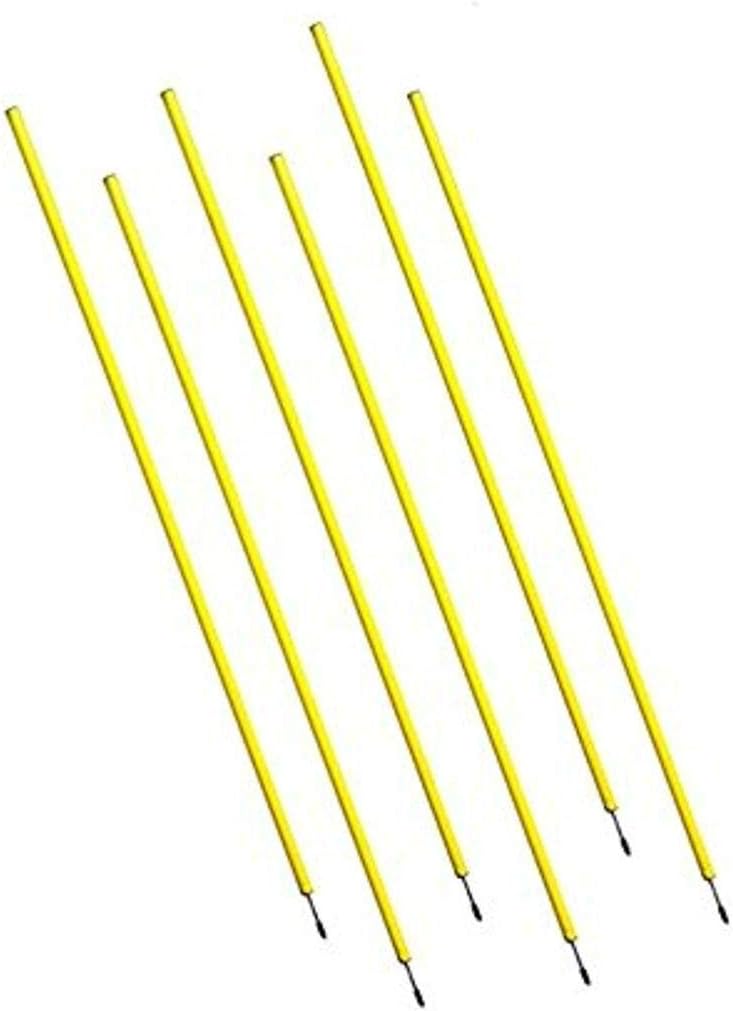 BlueDot Trading Soccer Agility Poles | Telescopic, Fixed & Collapsible Options (4, 6, 8 Piece Sets) Speed Training Poles for Agility Drills, Outdoor Games, Football & Sport Training Equipment
