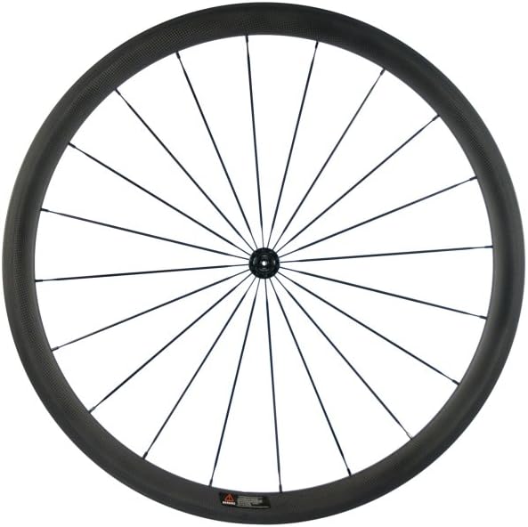 SunRise Bike 1 Pair of Road Bike Carbon 700C Clincher Wheelset Super Light Bicycle Wheels 38mm Depth (fit for Shiman0 Cassette)