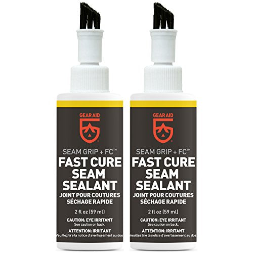 GEAR AID Seam Grip FC Fast Cure Sealant 2 Fl Oz - 2 Pack for Tents and Tarps