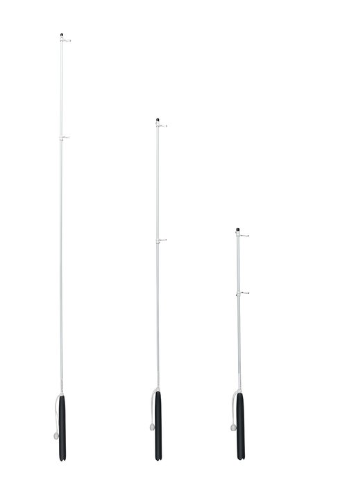 South Wind Designs Premium 36" Boat Rod Holder Flagpole with Rotating Flag Mounts, Durable Easy to Store Rod Holder Boat Flag Pole. 3 Foot Boat Flag Pole Rod Holder.