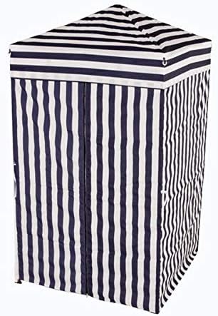 Impact Canopy 4' x 4' Portable Dressing Room, Pop Up Portable Changing Room, Navy Blue / White