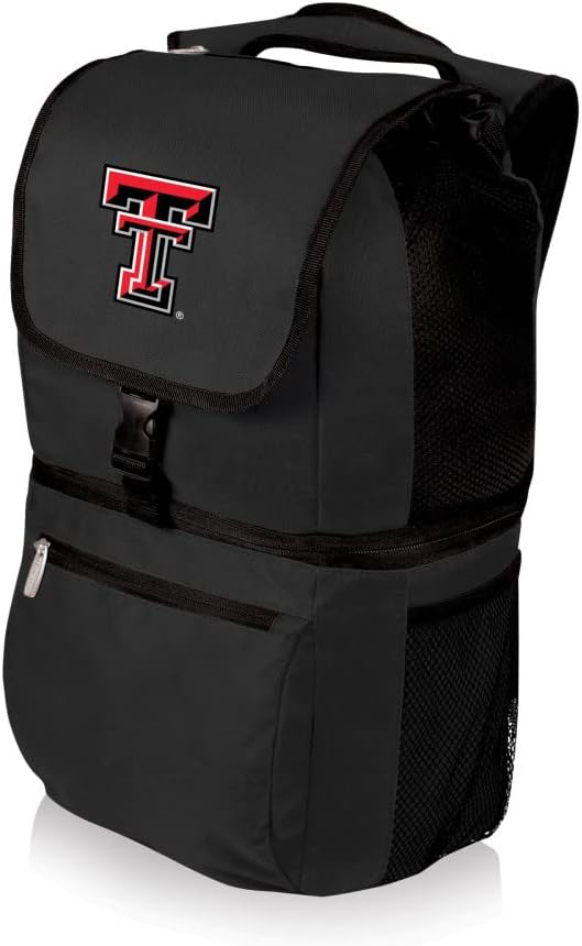 PICNIC TIME NCAA North Carolina Tar Heels Zuma Backpack Cooler - Soft Cooler Backpack - Lunch Cooler, (Black)