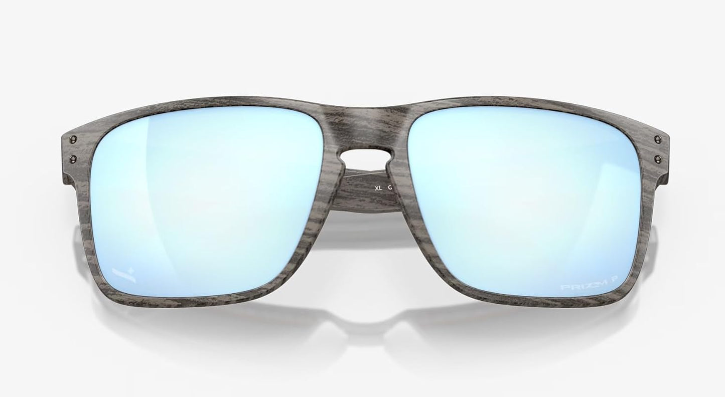 Oakley Holbrook XL Sunglasses Woodgrain with Prizm Deep Water Polarized Lens 59mm